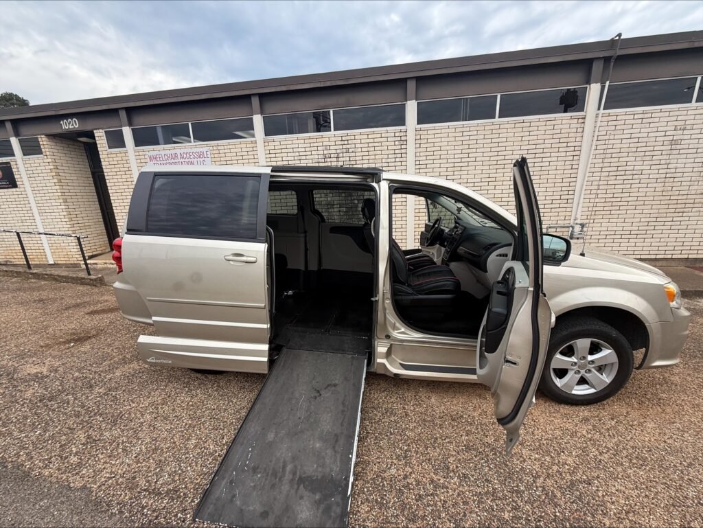 This image is of a Wheelchair Van and includes a view of the vehicle itself so customers can assess the van against their needs.